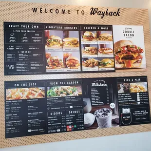 Menu.  It would be nice if it said what ingredients were on each item.