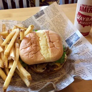 This is the Philly Burger. All the content were quality (beef, mushroom, onion). The bun was not. Spongy and dense.