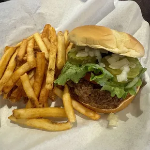 Burger and Fries