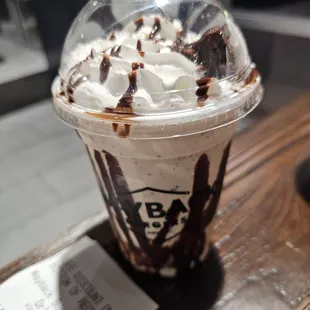 Brownie milkshake