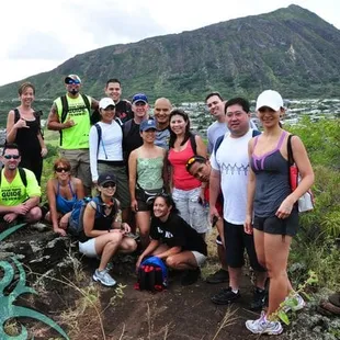 Another great Crew and Hike...behind us Koko Crater