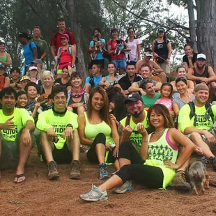 Group Photo of  Wayde's World Hawaii and The Oahu SPCA "HIKES for HOMES" for Dogs without Homes.