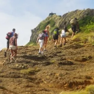 No one gets left behind...up at the Lanikai Pillboxes