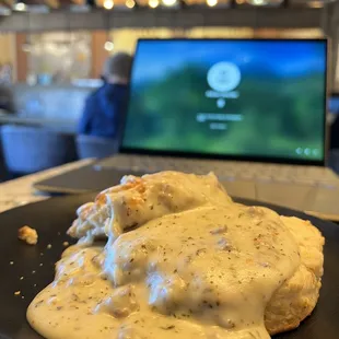 Biscuit and gravy.
