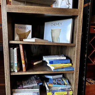 Books for avid readers to borrow while sipping