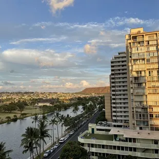 View from the lanai. One of the only high points.
