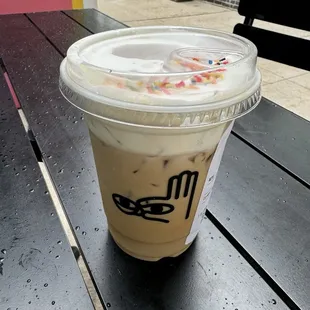 Iced Birthday Cake Latte