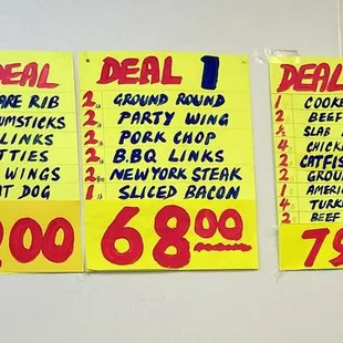 Different deals