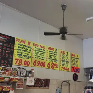 menus and prices