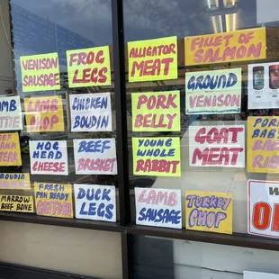 Outside window sign display