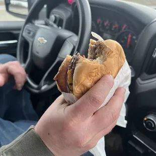 Double giant bacon cheeseburger