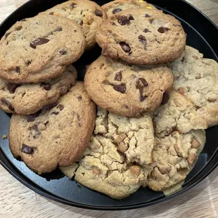 Peanut butter and Classic Chocolate Chip cookies