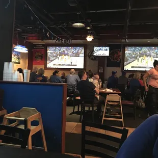 Very large interior and great place to watch games!
