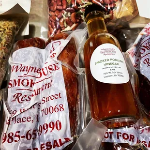 a variety of sausages