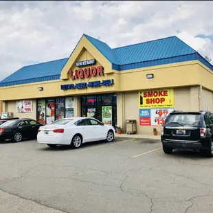 the exterior of the store