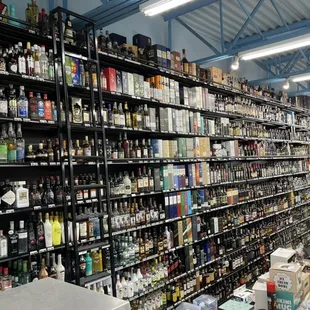 Largest selection in liquor