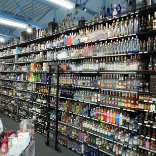 Largest selection in liquor