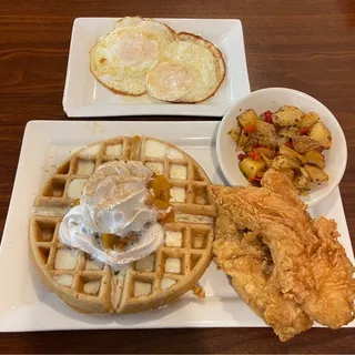 Caramel Apple Cinnamon Waffle