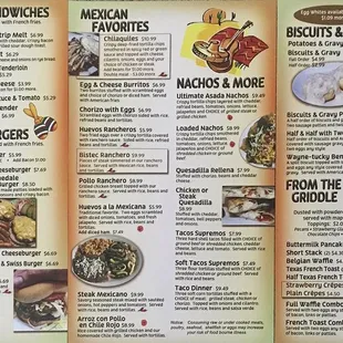 up-to-date menu 2019