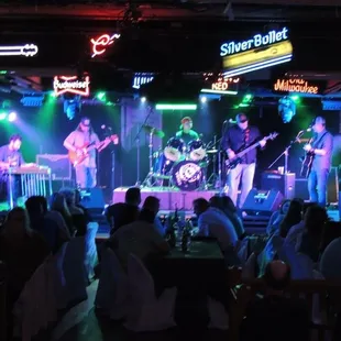 a band on stage