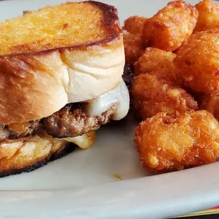 Wayne&apos;s burger and tater tots. Can&apos;t beat it! Great burger.