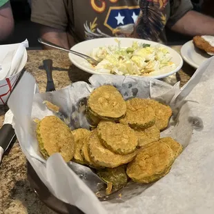 Fried pickle chips!