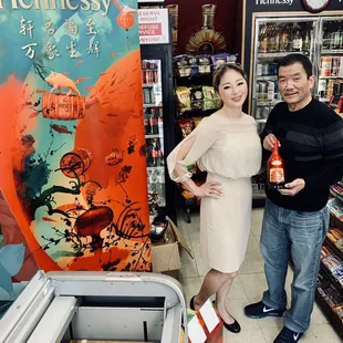 a man and a woman in a store