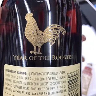 a close up of the label