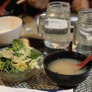 Miso Soup and House Salad