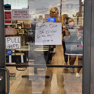 A chicken wing place that ran out of chicken. Um, what??