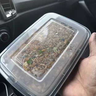 This is $14 now?!? House special fried rice. Only had 3 shrimp in it.