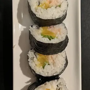 Mango and Crab Meat Special Roll (and more fresh ginger!!)
