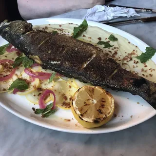 Whole Roasted Branzino