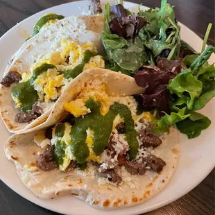 Chimichurri Breakfast Tacos