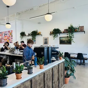 customers sitting at the counter