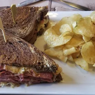 This large Reuben along with a cup of soup was more than I needed at one setting!