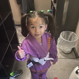 My favorite daughter. Training her to be a confident young lady