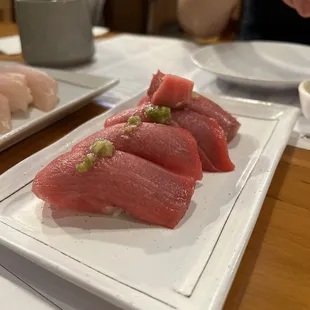 Fatty tuna sushi