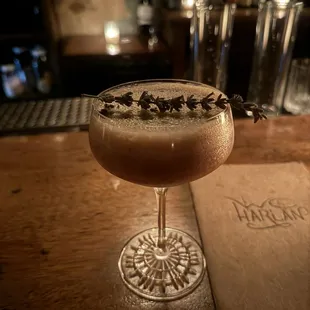 floral espresso martini