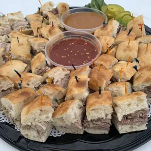 Barbe-Cube Sandwiches from our Catering Menu
