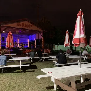 The Back Yard at Night