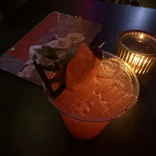 Mocktail made by bartender Angie