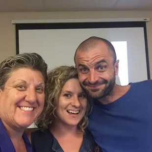 Carrie Hamblen, Sommer Mitchell and Robert Reno.  Selfie at Computers &amp; Cocktails.
