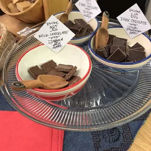 Tasting three yummy Fair Trade chocolates and learning what makes this cocoa product so special.