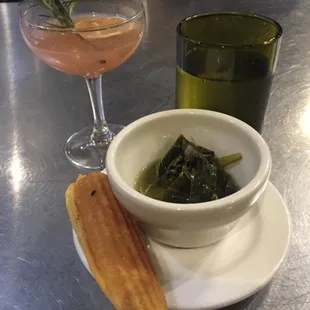 Cornbread and Collard Greens at Harvest