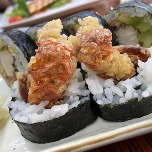 6 small pieces of Tiger Sushi for $12