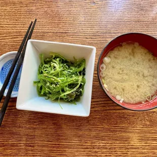 Seaweed Salad &amp; House Miso Soup