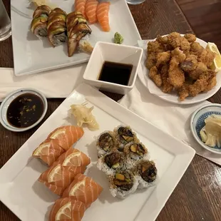 food, sashimi, sushi and sashimi, sushi