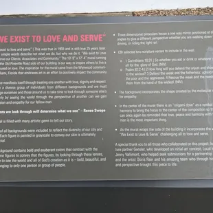 We Exist To Love and Serve Mural, Charlotte