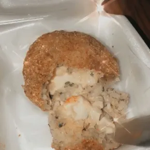 Boudin ball with Shrimp, crawfish &amp; cheese